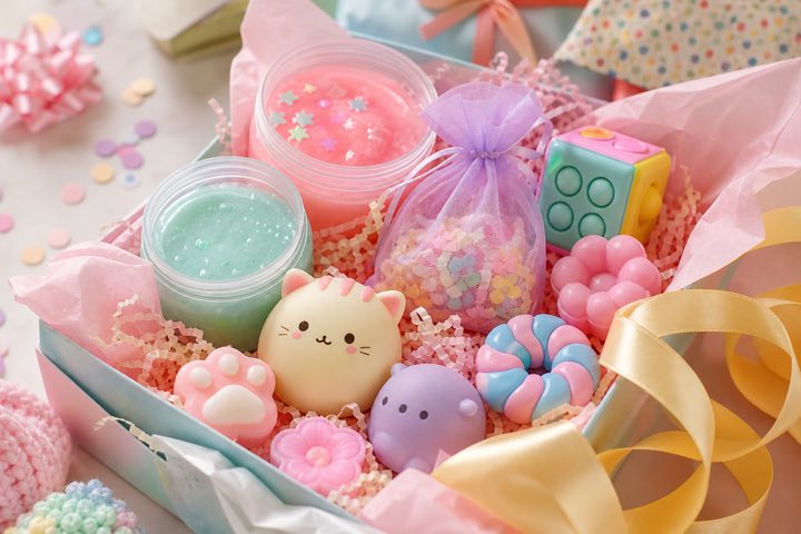 Care Package Gift Ideas with Cute Sensory Toys