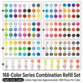 168-Color Fuse Beads Collection | DIY Perler Bead Refill Set