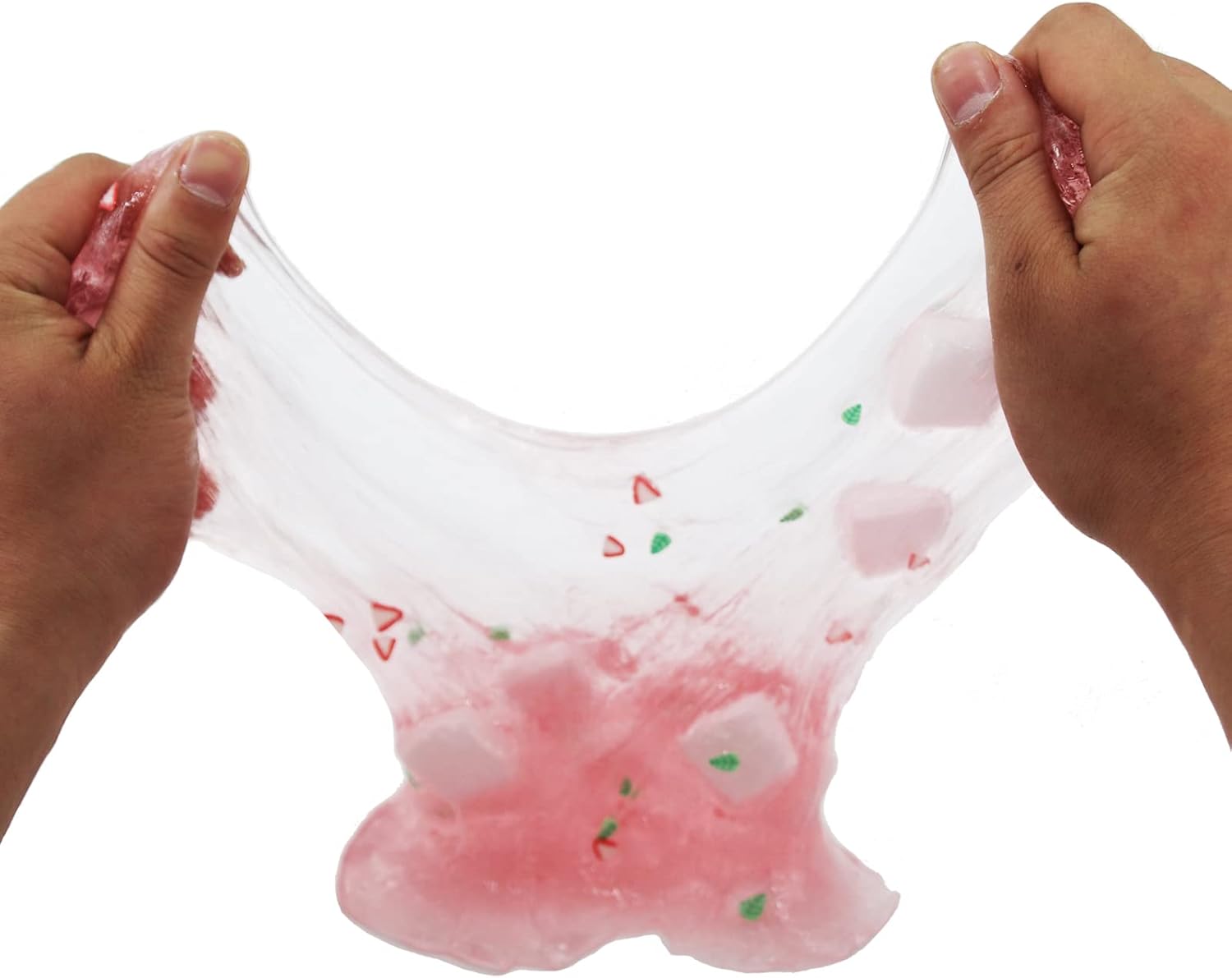 Strawberry Crunchy Slime,Pink Slime Kit with Glimmer for Girls,Birthday Gifts School Party Favors Toy for Girls and Boys(7OZ).