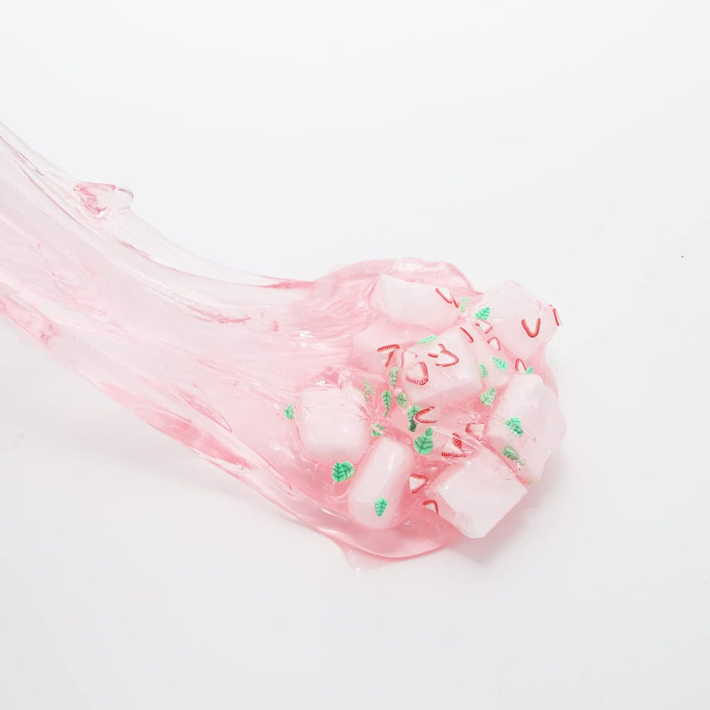 Strawberry Crunchy Slime,Pink Slime Kit with Glimmer for Girls,Birthday Gifts School Party Favors Toy for Girls and Boys(7OZ).