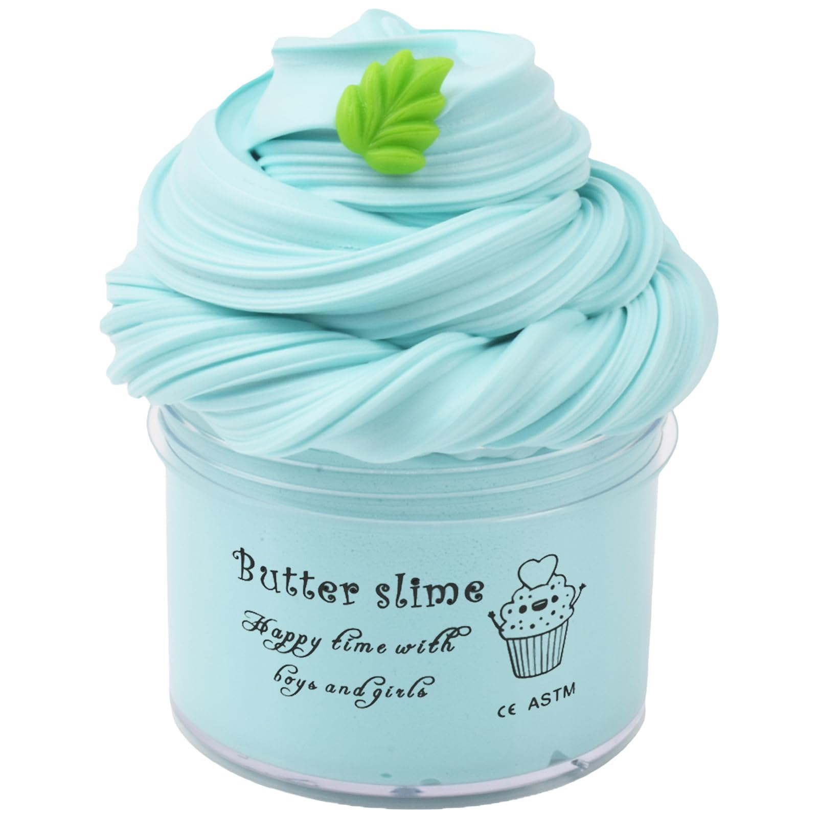 Sky Blue Butter Slime, Stress Relief Scented Slime Toy for Girls Boys, Non-Sticky, Party Favors, Prize, School Education, Birthday Gifts(7oz 200ML)