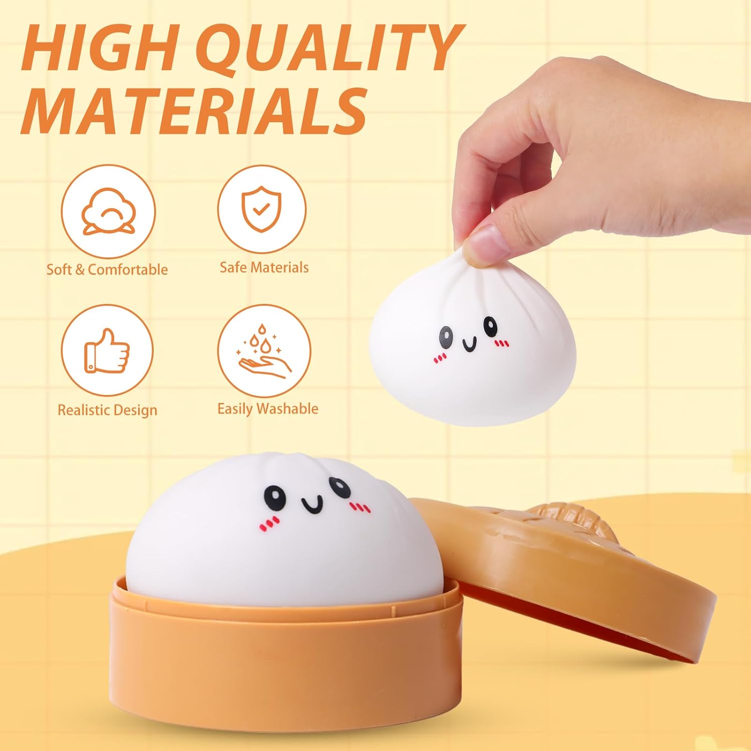 Squishy Dumpling Stress Balls fo... | Best Squishy Toy for Teens & Adults