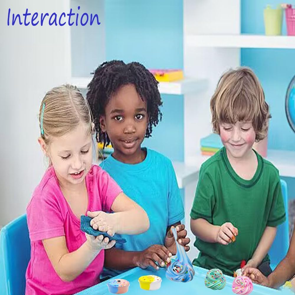 Butter Slime Kit 11packed, Party Favors for Kids, Dual Colored, Novelty and Gag Toys for Girls and Boys, Creative Stimulation Toys, Christmas Stocking Stuffers