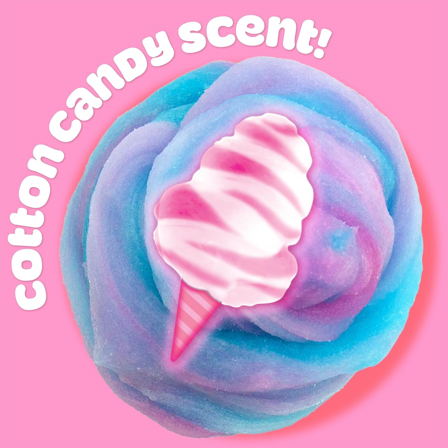 Play-Doh Scented Cloud Slime for Kids, Pink & Blue Cotton Candy Scent, Popular Toys, Gifts and Party Favors