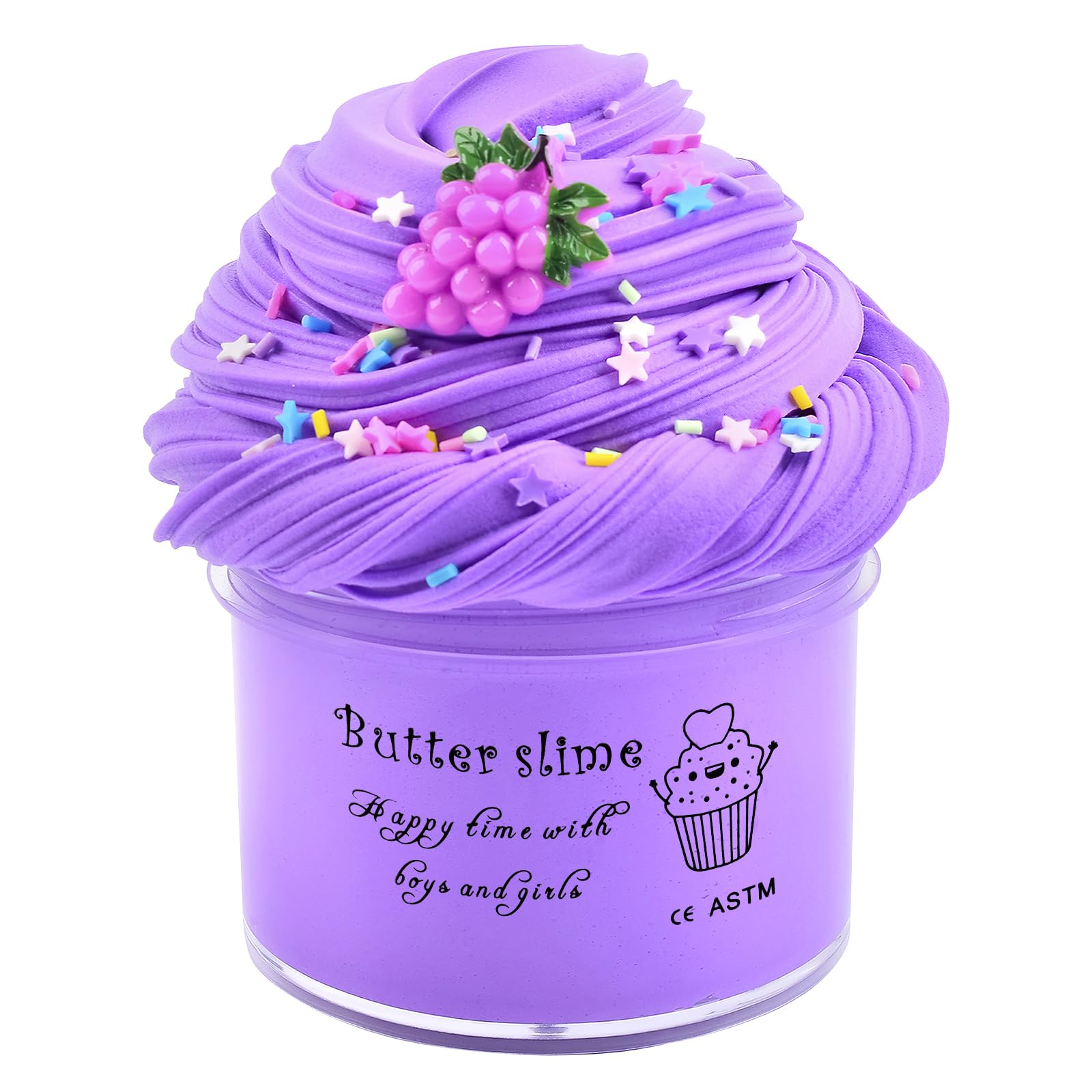 Sky Blue Butter Slime, Stress Relief Scented Slime Toy for Girls Boys, Non-Sticky, Party Favors, Prize, School Education, Birthday Gifts(7oz 200ML)