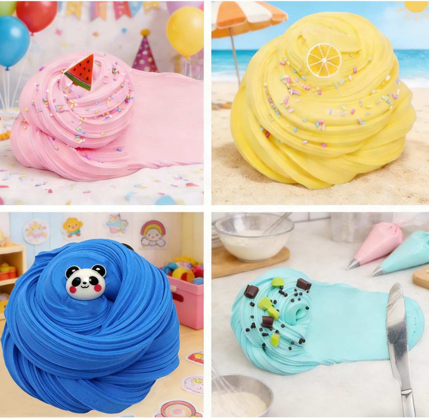 Essential for Anxiety Planet!✨5-Pack Butter Squeeze Toys Stress Relief🍰|Super Soft & Non-Sticky|Perfect Stress Relief Tool|Ideal Gift Choice