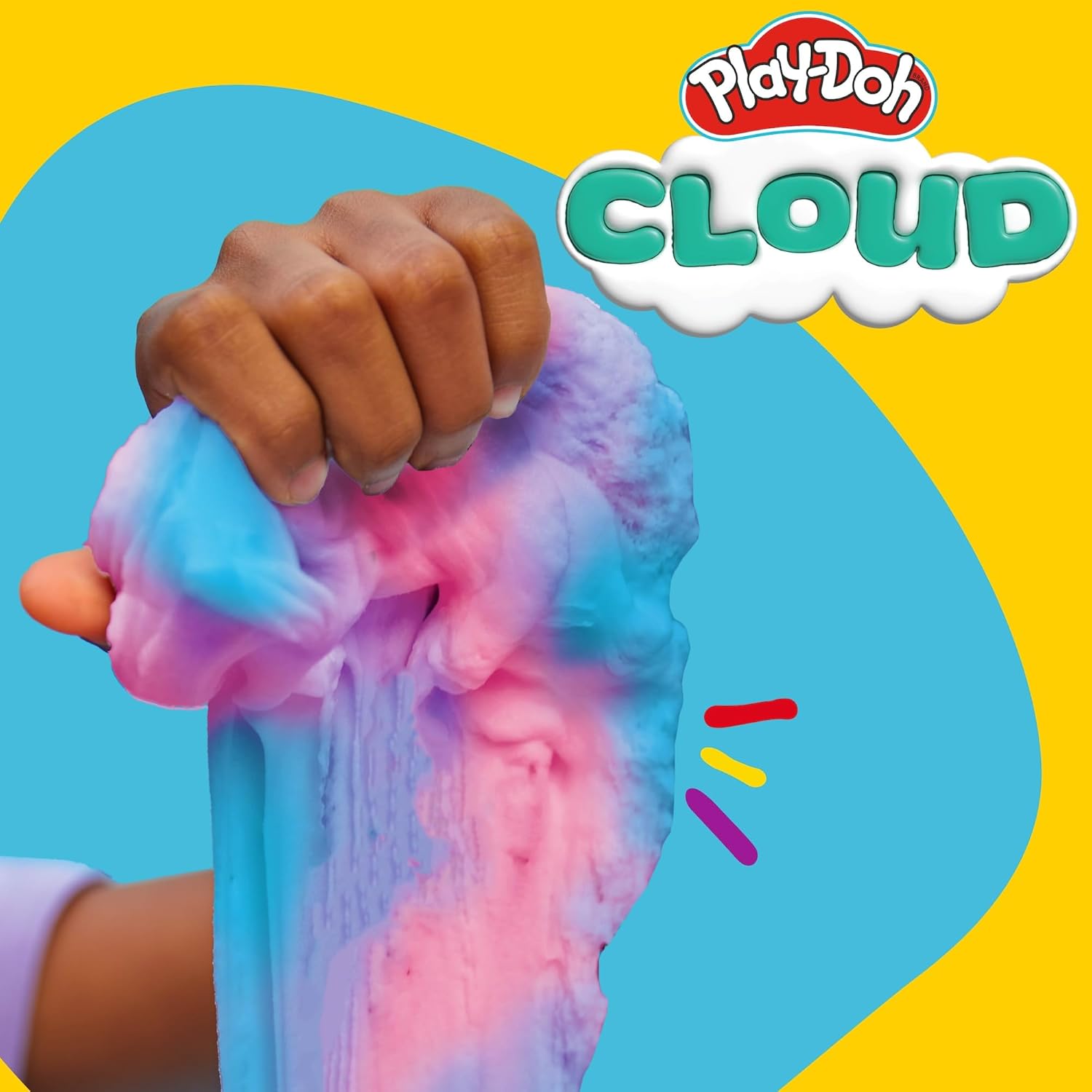 Play-Doh Scented Cloud Slime for Kids, Pink & Blue Cotton Candy Scent, Popular Toys, Gifts and Party Favors