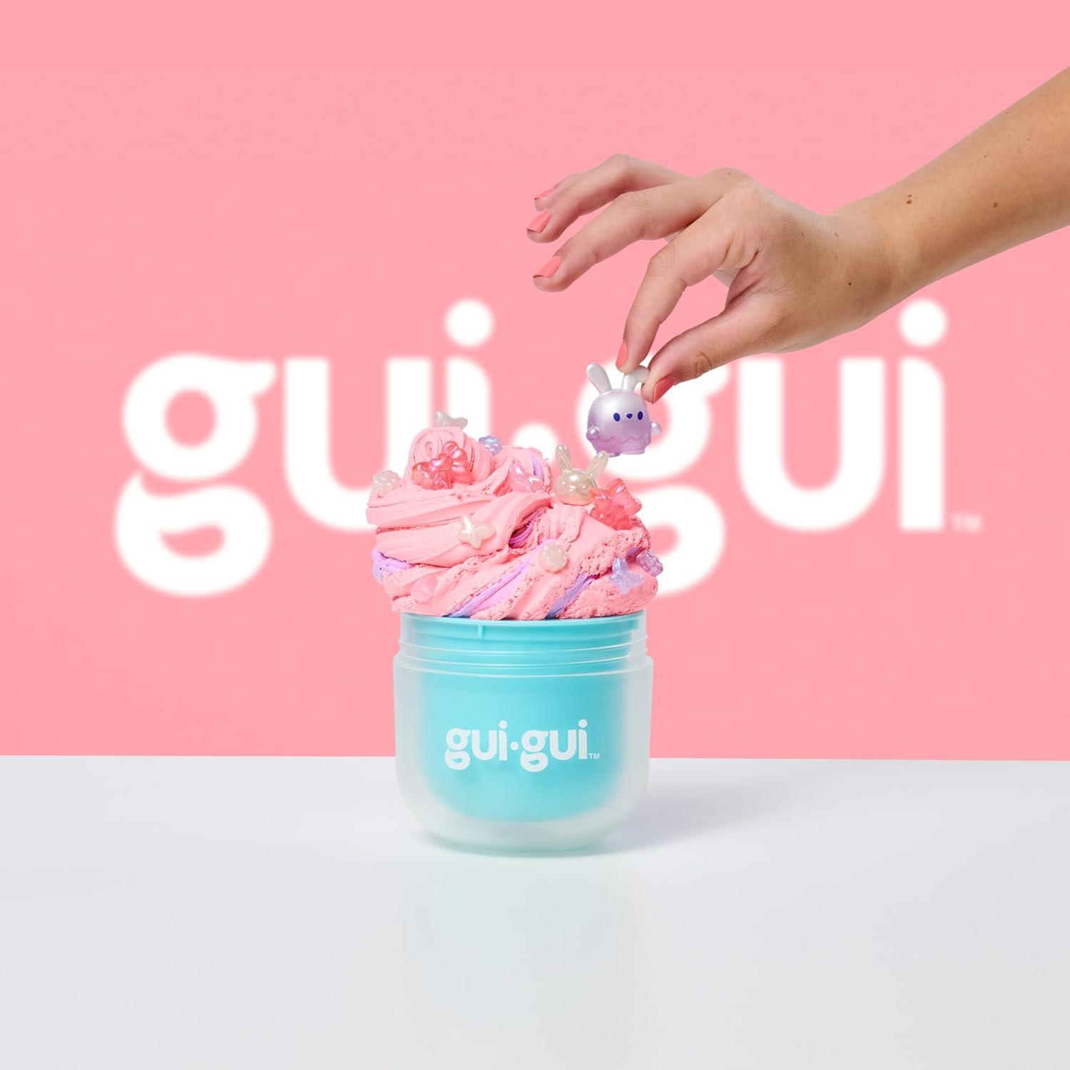 GUI GUI Slime Kit - Scented Slime 1 Pack - 5 Step DIY Process to Customize Your Ultimate Slime Glow-Up, Resealable and Reusable Container, ASMR Experience, 13 to Collect Across Season 1 - Styles Vary