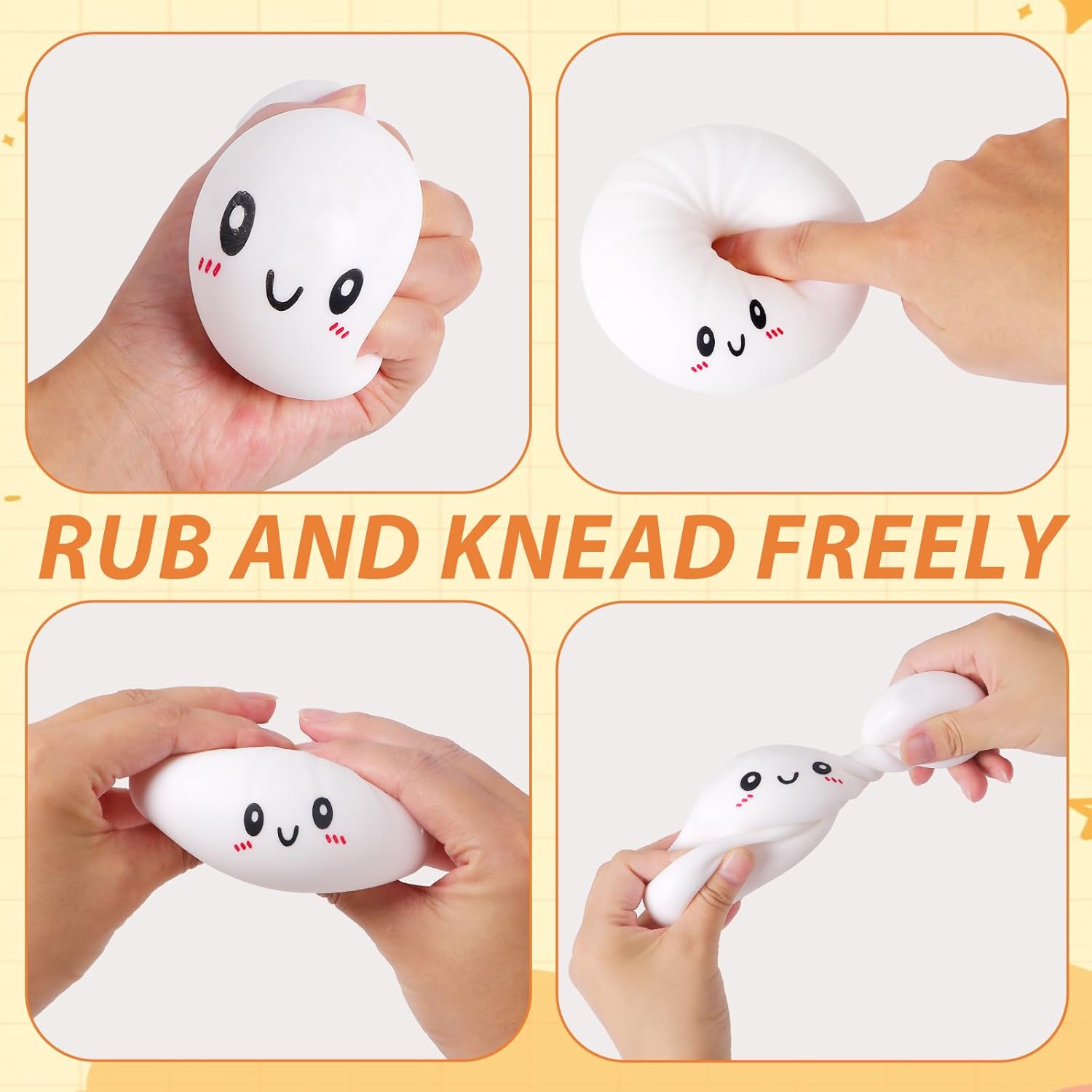 Squishy Dumpling Stress Balls fo... | Best Squishy Toy for Teens & Adults