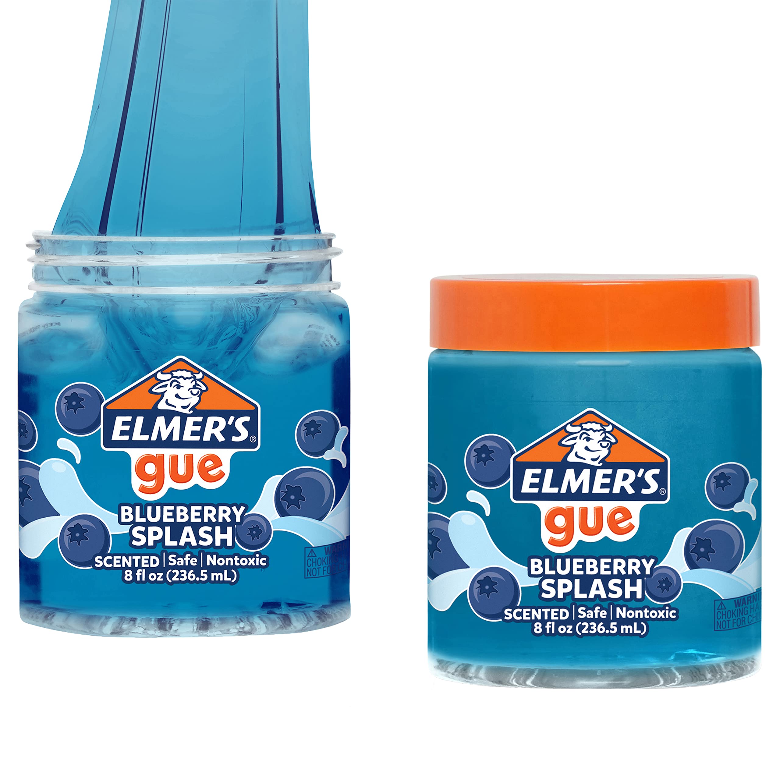 Elmer's Gue Pre Made Slime, Glassy Clear Slime, Great for Mixing in Add-ins, 2 Count