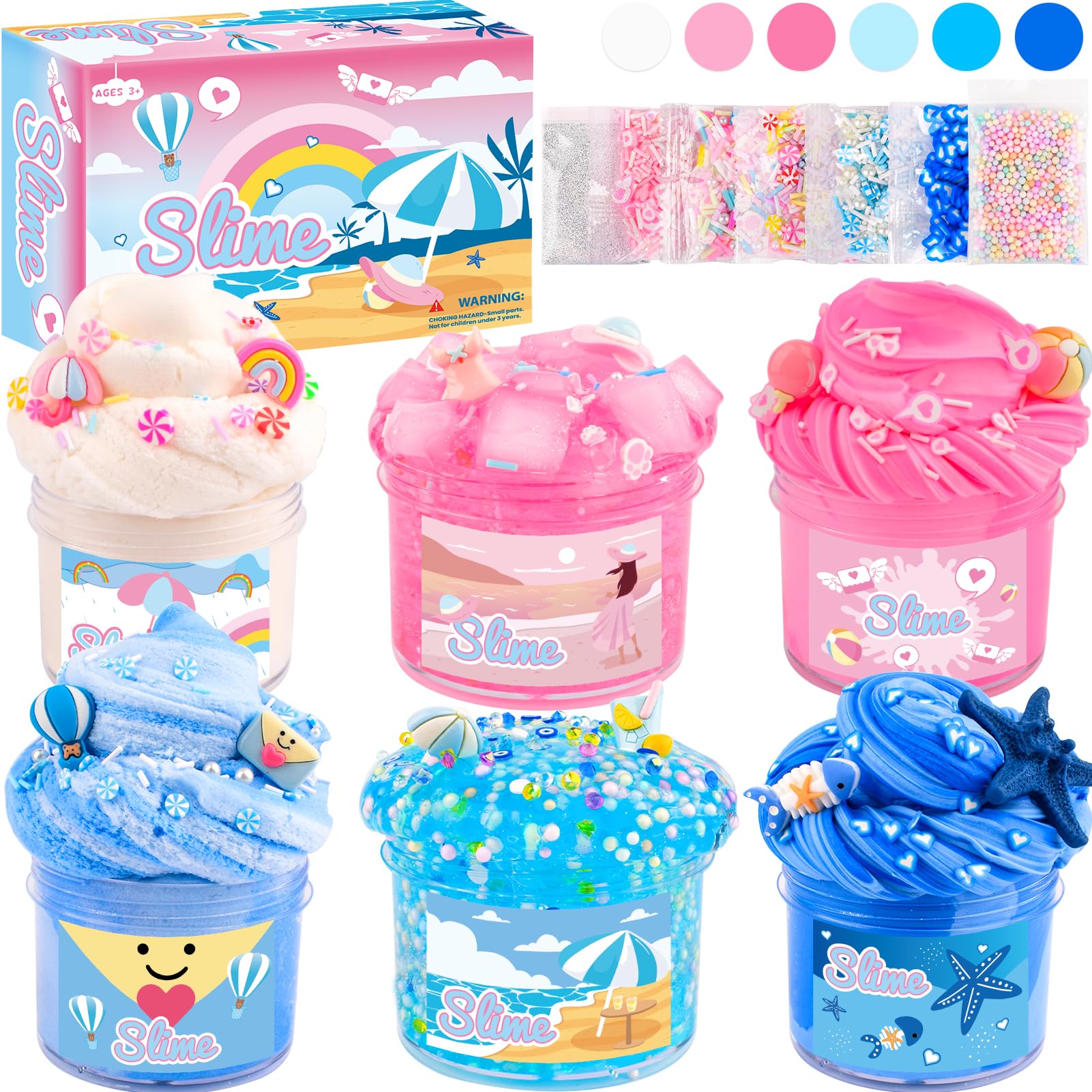 Pink-Blue Dream Combo💖💙6-Box Squeeze Toy Duo Pack|Perfect for Couples, Siblings & Best Friends|Create Special Healing Moments Together