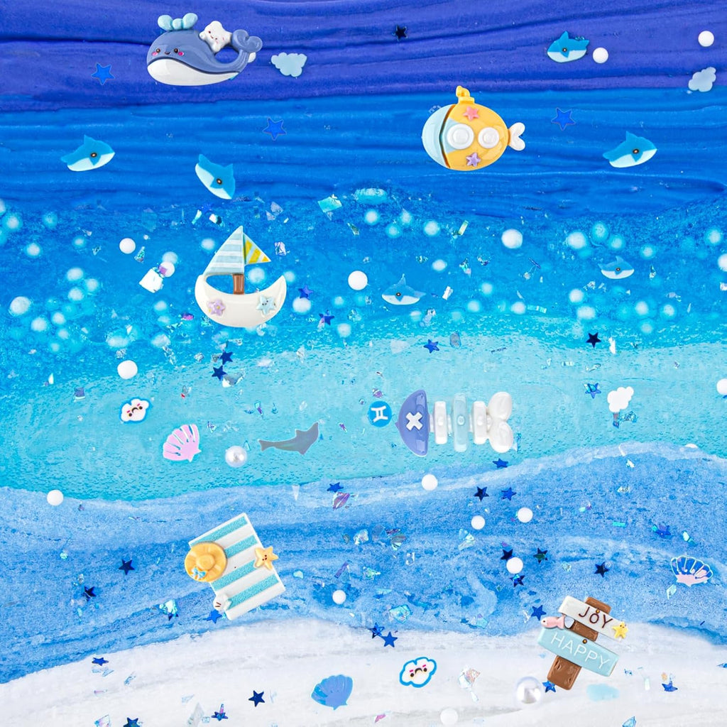 Blue Ocean Series✨6-Box Super Cute Squeeze Toys|Cloud & Butter Dual Texture|Ultimate Party Gift|Surprise That Makes Kids Scream with Joy