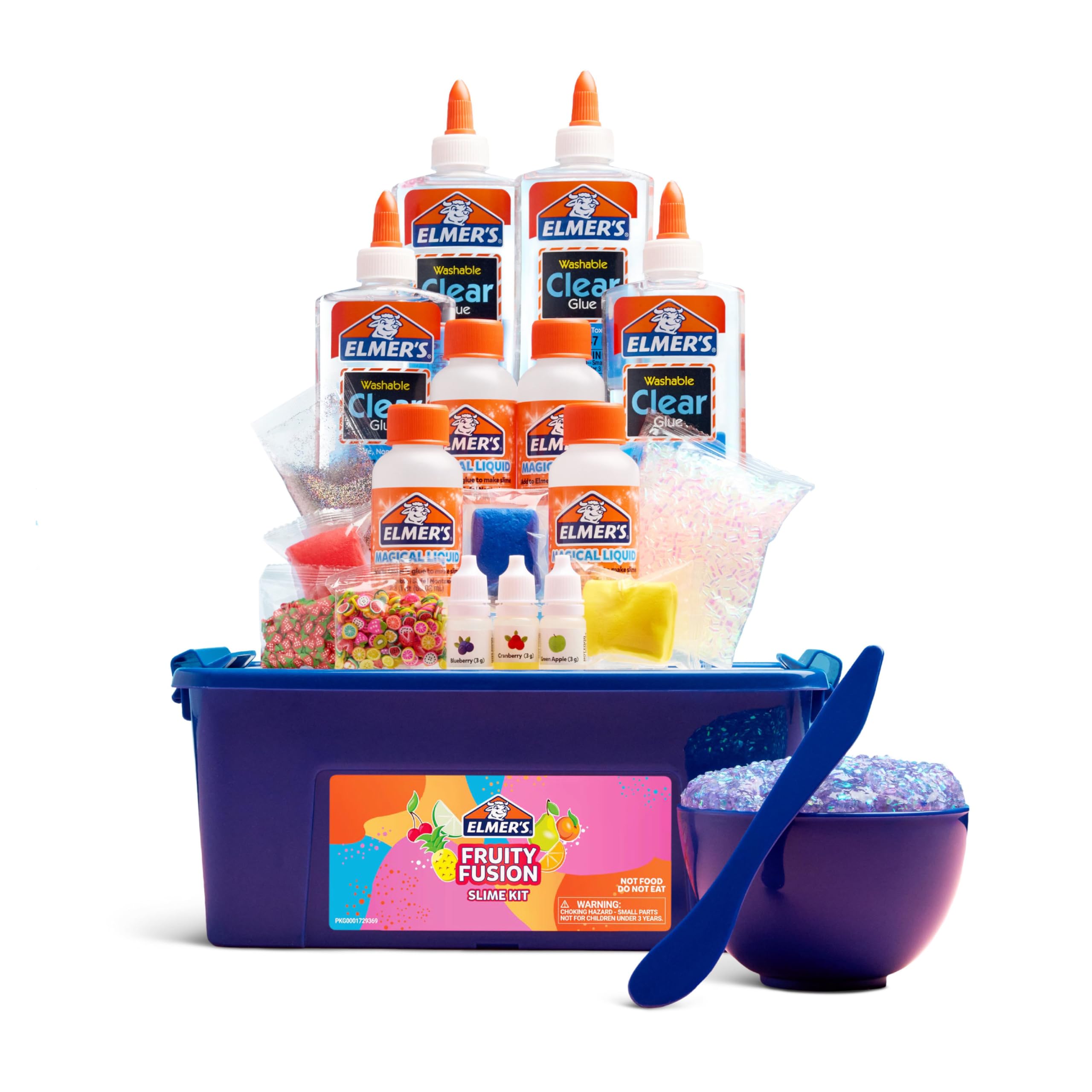 Elmer's Color Rush Slime Kit, Includes Liquid Glue, Activator, Makes Color Changing, Glow in The Dark, Butter Slime and More, 10 Piece Kit - Perfect for Birthday Parties, Gift Idea, Kids Activity