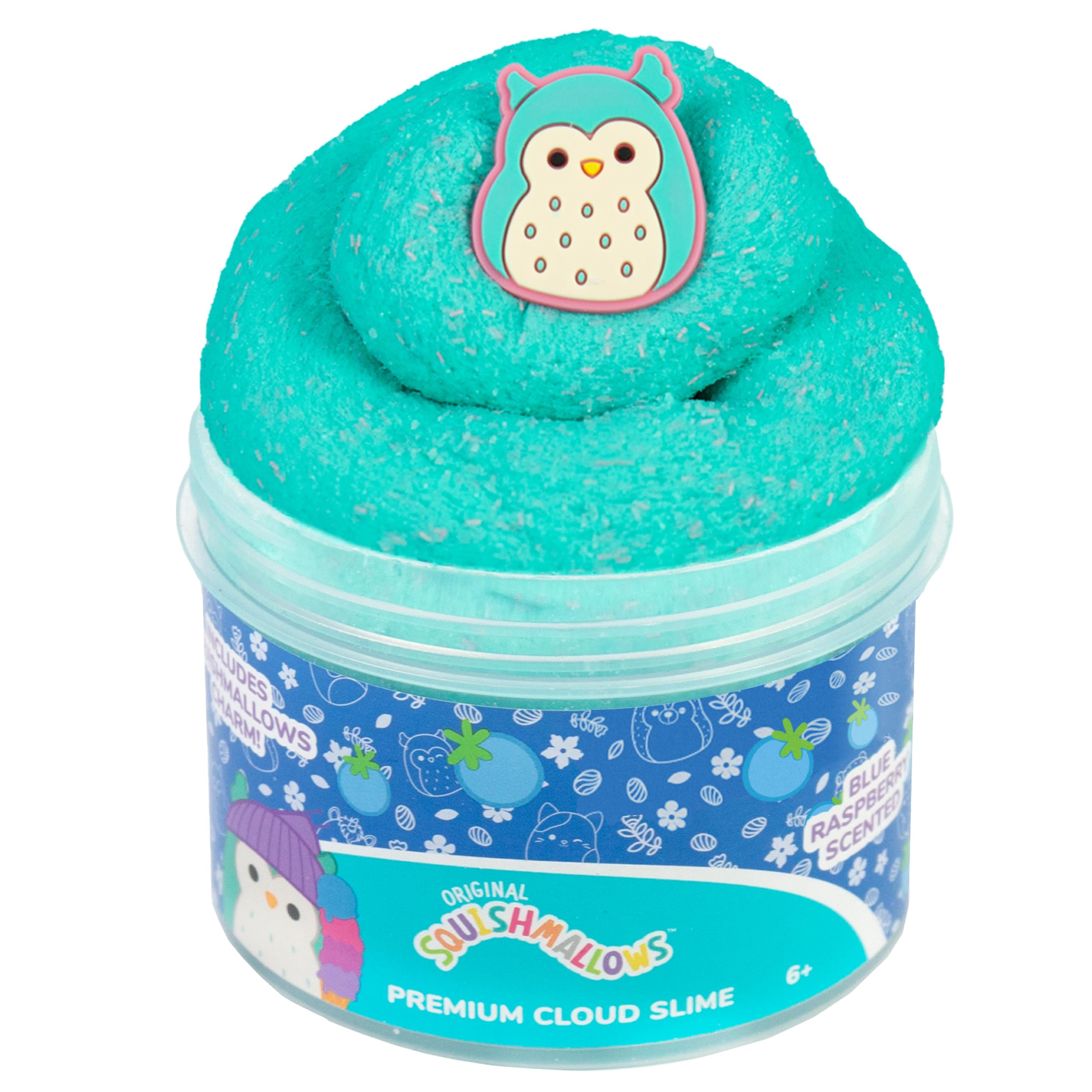 Original Squishmallows Premium Cloud Slime - Lola The Unicorn, Cotton Candy Scent