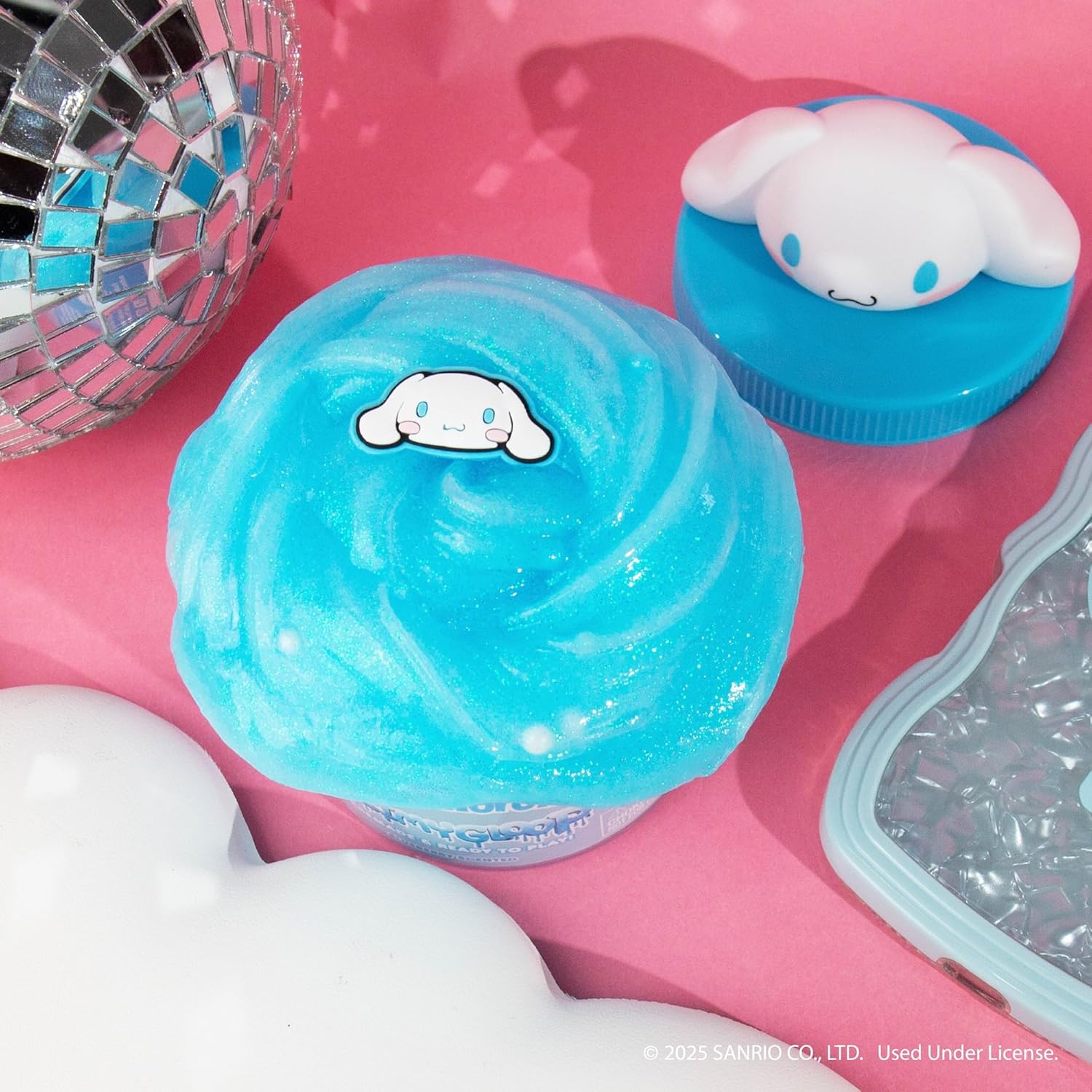 Cinnamoroll Limited Edition!🐶8oz Giant Jar Glitter Squeeze Toy|Blueberry Scent + Sparkling Glitter|Irresistible Cuteness for Collectors