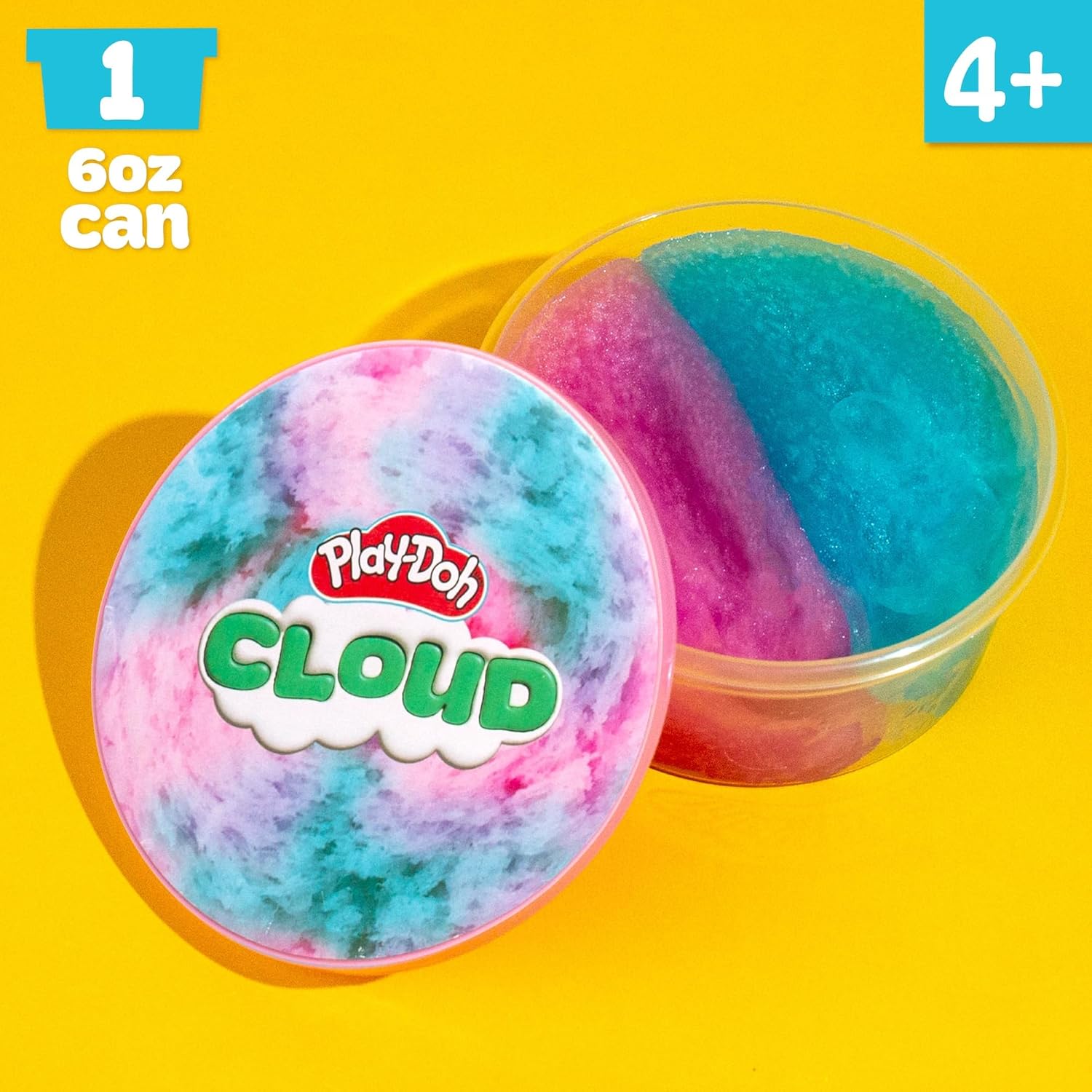 Play-Doh Scented Cloud Slime for Kids, Pink & Blue Cotton Candy Scent, Popular Toys, Gifts and Party Favors