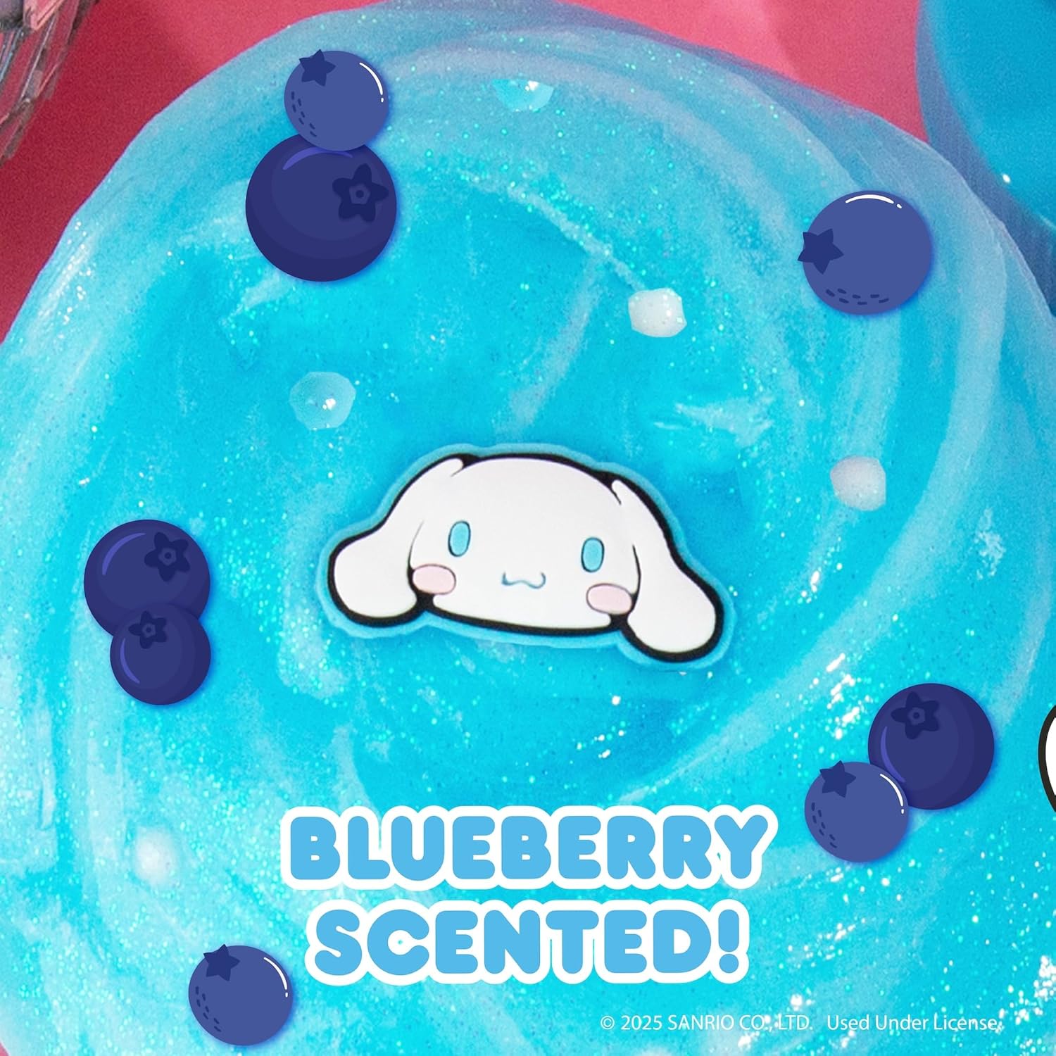 Cinnamoroll Limited Edition!🐶8oz Giant Jar Glitter Squeeze Toy|Blueberry Scent + Sparkling Glitter|Irresistible Cuteness for Collectors