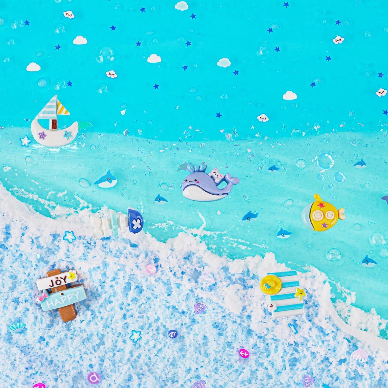 Blue Ocean Series✨6-Box Super Cute Squeeze Toys|Cloud & Butter Dual Texture|Ultimate Party Gift|Surprise That Makes Kids Scream with Joy