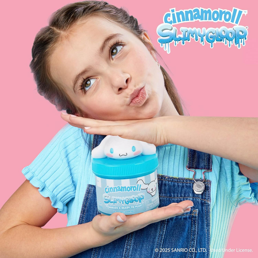 Cinnamoroll Limited Edition!🐶8oz Giant Jar Glitter Squeeze Toy|Blueberry Scent + Sparkling Glitter|Irresistible Cuteness for Collectors
