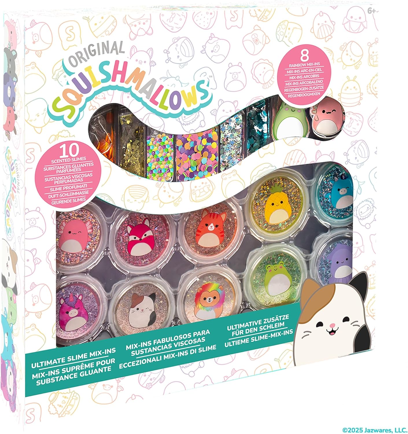 Horizon Group USA SLIMYGLOOP Mix'Ems, Scented Slimes with Mixins, Sensory Toys for Kids, Squishmallows