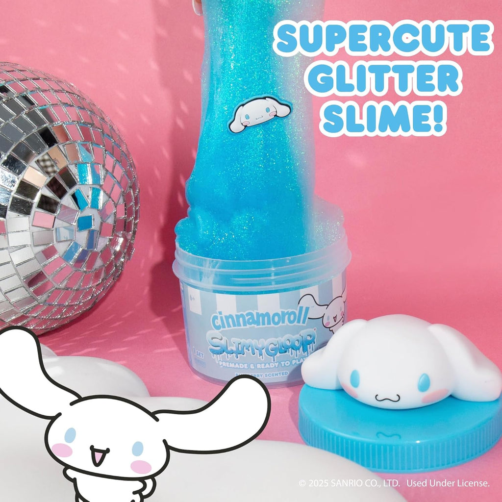Cinnamoroll Limited Edition!🐶8oz Giant Jar Glitter Squeeze Toy|Blueberry Scent + Sparkling Glitter|Irresistible Cuteness for Collectors