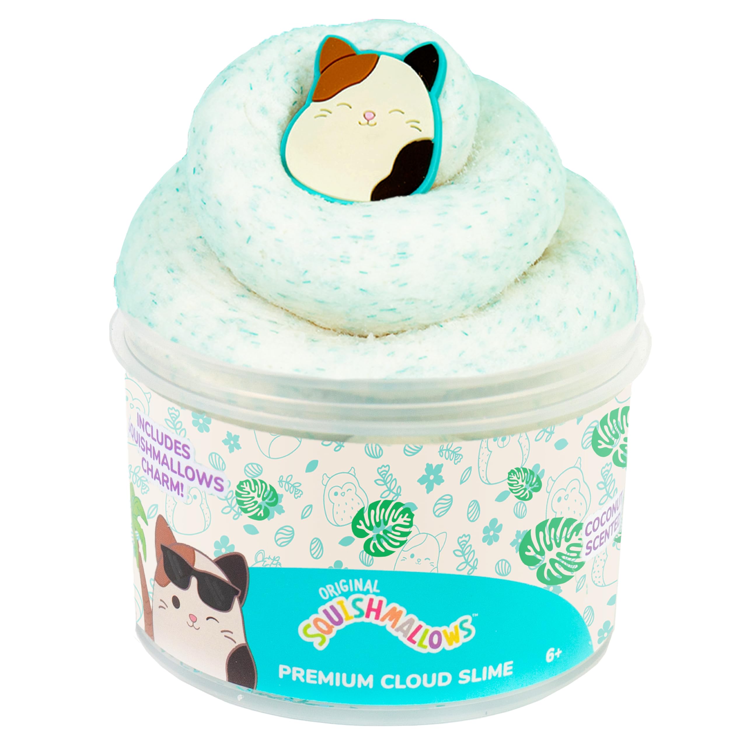 Original Squishmallows Premium Cloud Slime - Lola The Unicorn, Cotton Candy Scent