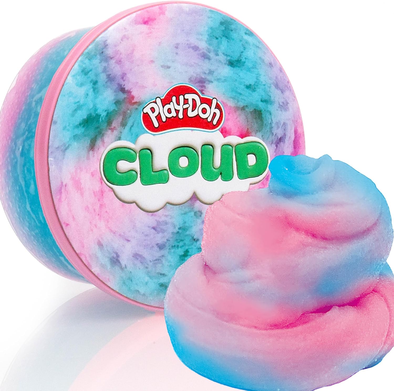 Play-Doh Scented Cloud Slime for Kids, Pink & Blue Cotton Candy Scent, Popular Toys, Gifts and Party Favors
