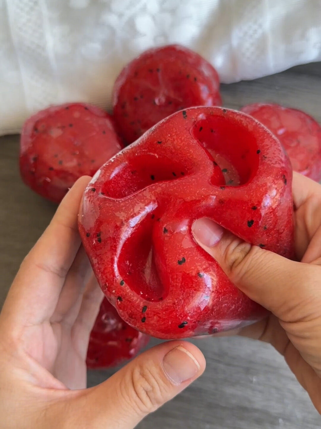 Strawberry Mochi Stress Ball | Best Stress Relief Toy for Teens & Adults
