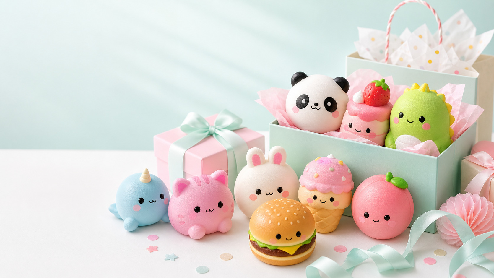 Joylo homepage slideshow image for cute squishy gifts