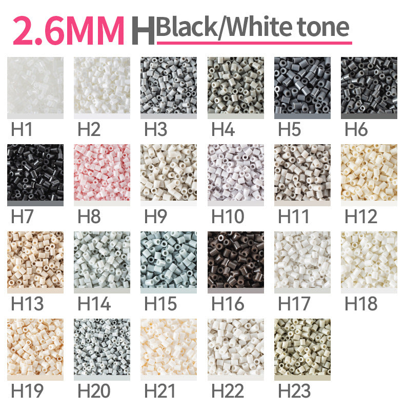 White Fuse Beads Refill Pack | 2.6mm Mini Beads for DIY C...