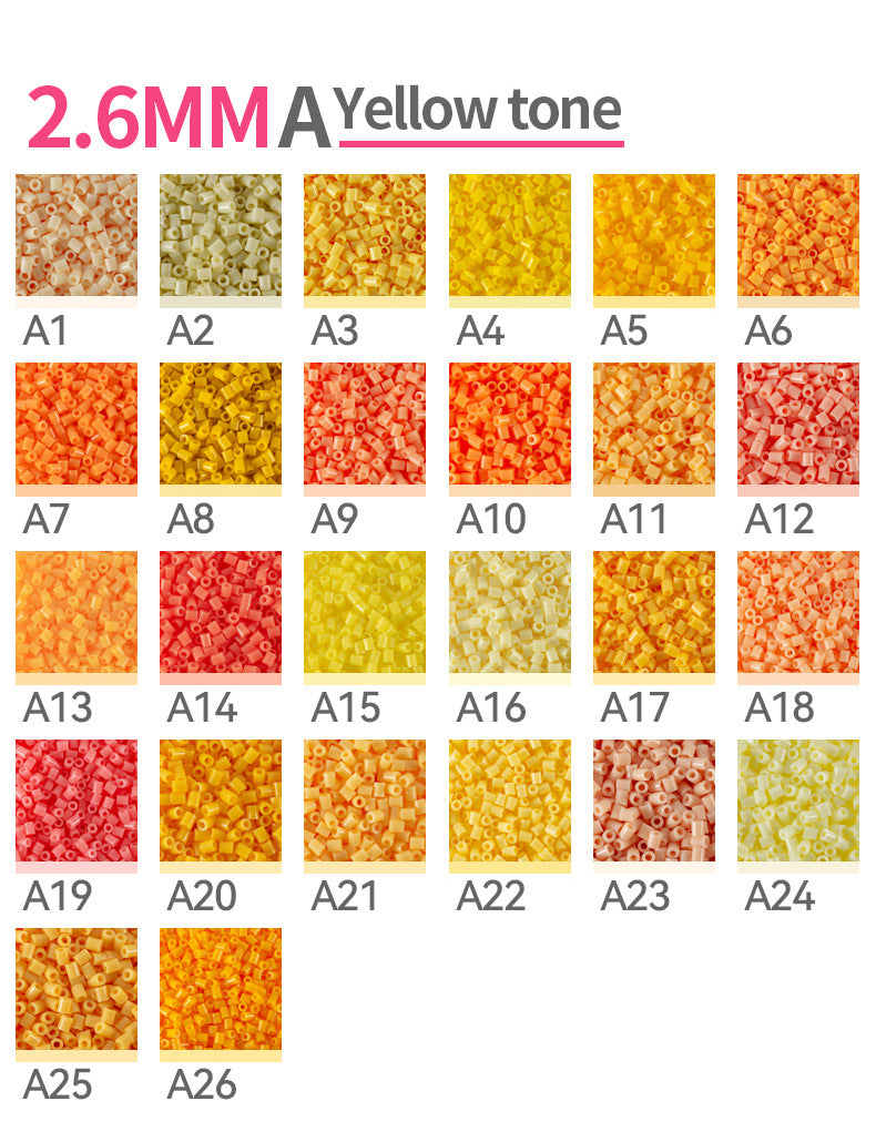Yellow Fuse Beads Refill Pack | 2.6mm Mini Beads for DIY ...