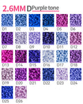 Purple Tone Single-Color Refill Packs (2.6mm Mini Fuse Beads)