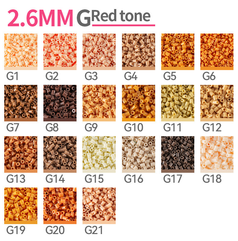 Warm Fuse Beads Refill Pack | 2.6mm Mini Beads for DIY Cr...